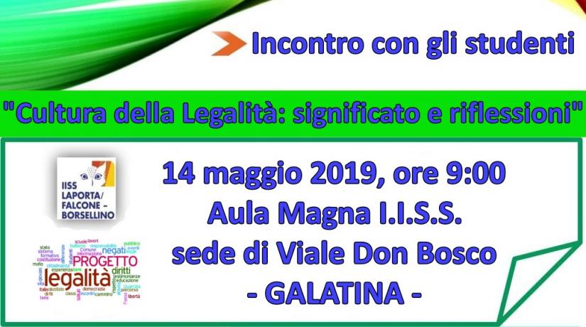 Incontro con gli studenti – 14.05.2019