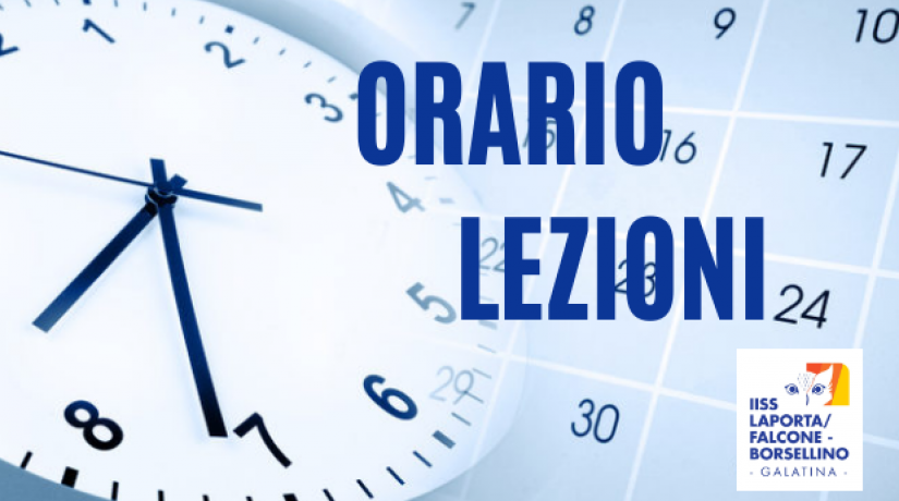 ORARIO DELLE LEZIONI